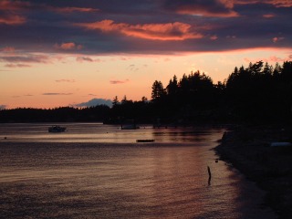 Sunset over Carr Inlet